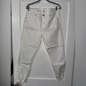 LOFT Women's Crisp White Skinny Jeans